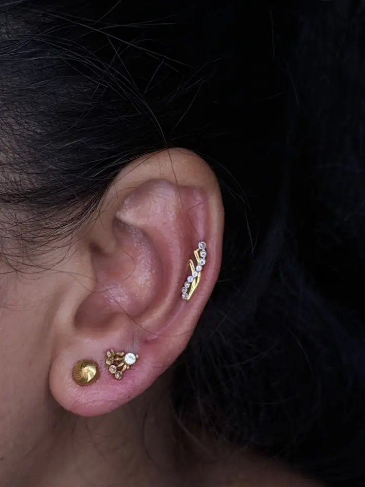 Piercing example — Trendy Tattoo & Piercing Studio, Vijayawada