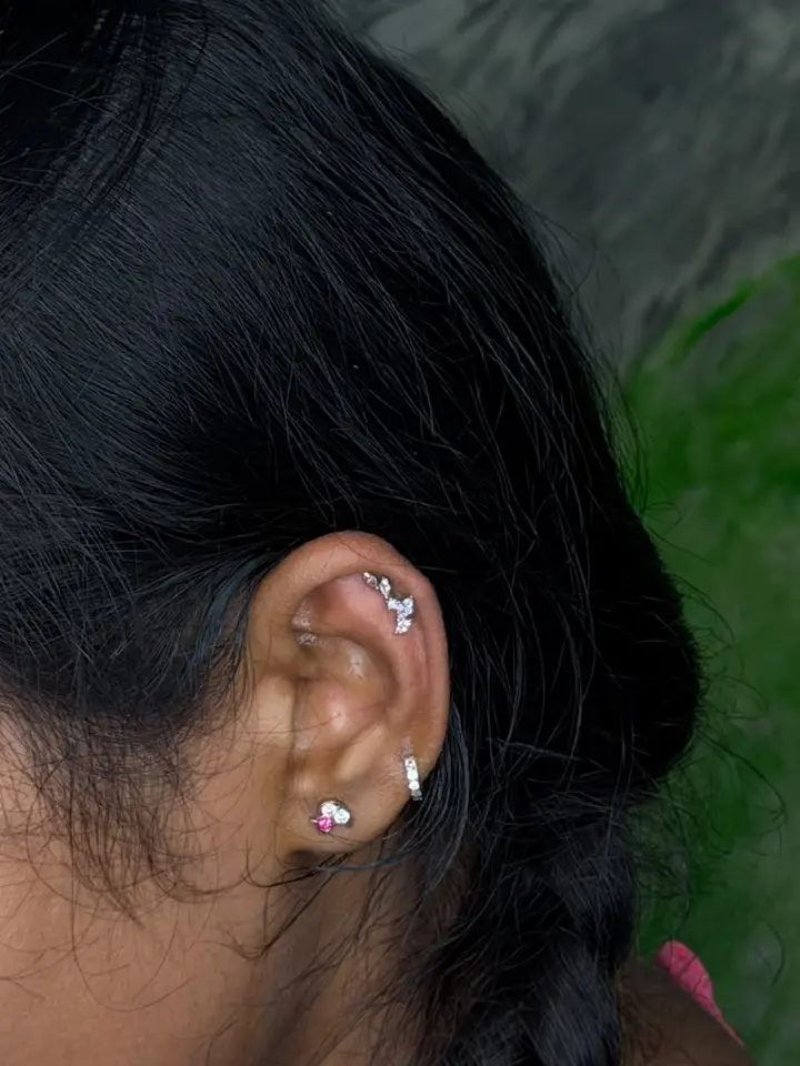 Piercing example — Trendy Tattoo & Piercing Studio, Vijayawada